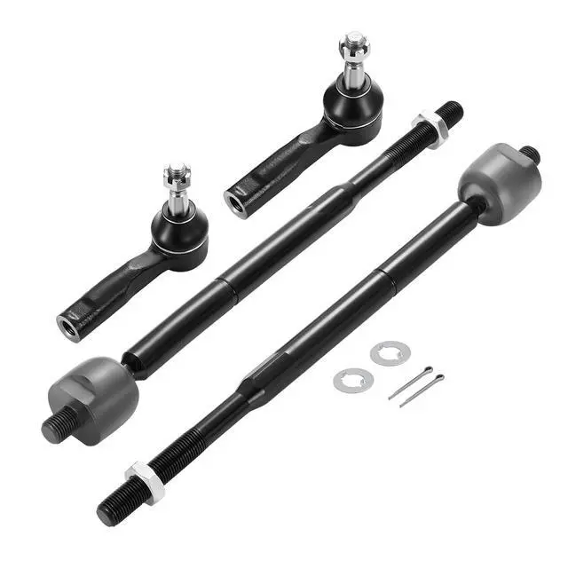 Alt view image 3 of 7 - 4-PC Tie Rod Ends Kits Compatible with Chevy Cobalt 2005-2010,2xOuter tie rod ES800030,2xInner tie rod EV80445