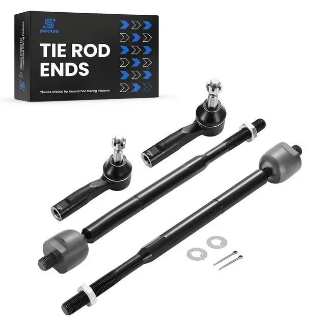 Alt view image 5 of 7 - 4-PC Tie Rod Ends Kits Compatible with Chevy Cobalt 2005-2010,2xOuter tie rod ES800030,2xInner tie rod EV80445