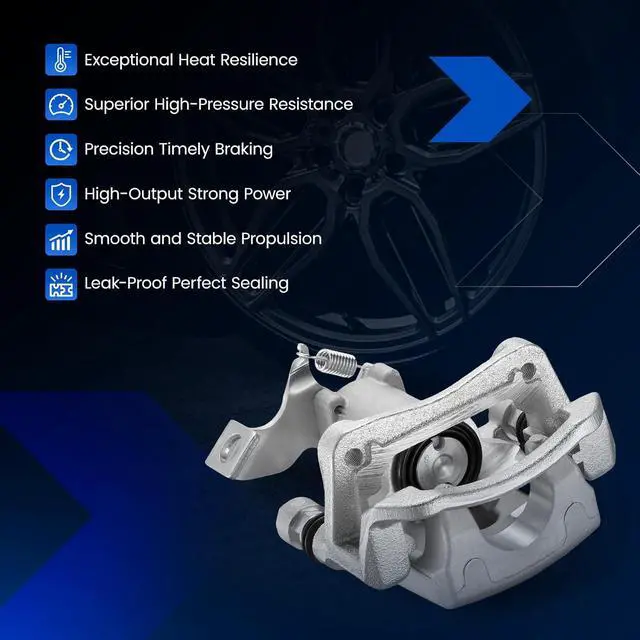 Alt view image 7 of 7 - Rear Brake Caliper Assembly Replaces for 19B6788 19B6789, Compatible with Hyundai Elantra GT 2014-2017 2.0L, for Veloster 2012-2017 1.6L, Compatible with Kia Forte Forte5 2014-2018 2.0L, GAS