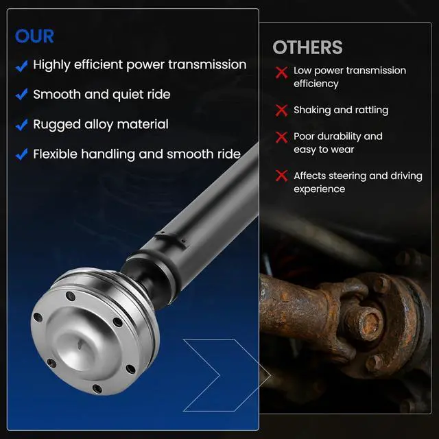 Alt view image 6 of 7 - 938-137 Front Drive Shaft Assembly - Compatible with 2007-2010 Jeep Commander/Grand Cherokee 4.7L/5.7L V8 - Automatic Transmission Required
