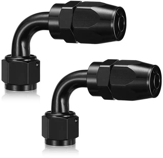Main image of 10AN 90 Degree Swivel Hose End Fitting Aluminum Seal AN Hose End Fitting for Braided Fuel Line