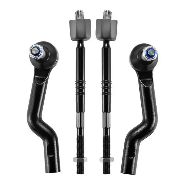 Alt view image 3 of 7 - 4-PC Tie Rod Ends Kits Compatible with Cadillac CTS 2012-2015,2xInner tie rod EV800610,1xOuter tie rod ES801186,1xOuter tie rod ES801187