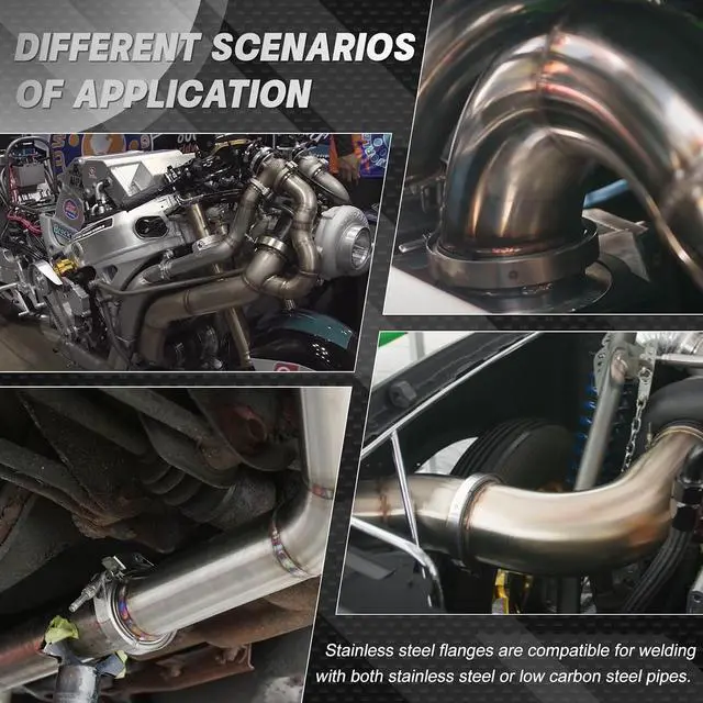 Alt view image 7 of 7 - 2.0 Inch V Band Clamp with Flange Male Female Universal 304 Stainless Steel for car 1PC