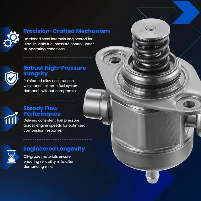 Alt view image 7 of 7 - HM10049 High Pressure Fuel Pump with Seal Gasket and Bolt Compatible with Audi A4 allroad A5 Sportback A6 Quattro Q5 Q5 PHEV Q7, Compatible with VW Beetle Golf Alltrack SportWagen Jetta Passat