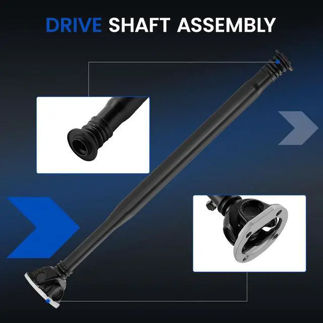Alt view image 3 of 7 - 938-241 Front Drive Shaft Assembly - Compatible with Mercedes-Benz C230/C250/C300/C350/CL550/CLS63 AMG/E300/E350/E550/E63 AMG/GLK350/S450/S550/S63 AMG AWD (4MATIC) - Replaces # 2044106701