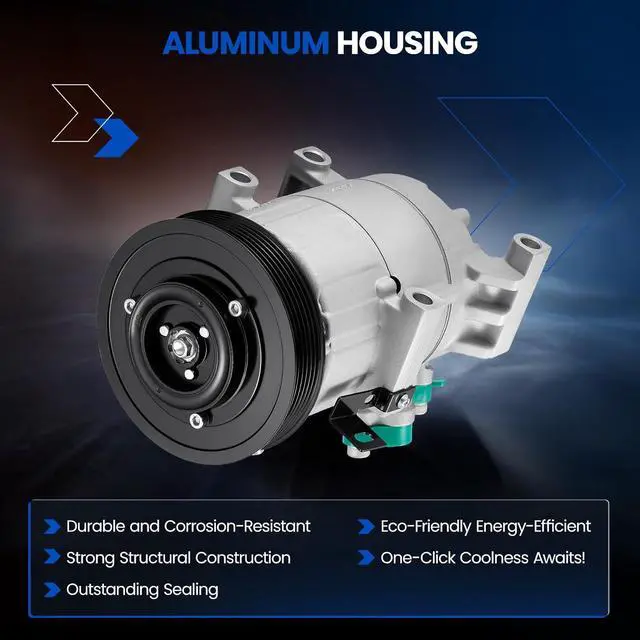 Alt view image 3 of 7 - 168306 Air Conditioning A/C Compressor with Clutch Compatible with Hyundai Elantra 2017, Compatible with Kia Forte Koup 2014-2017, for Forte5 14-16, for Soul 2014-2019, 1.6L L4 GAS