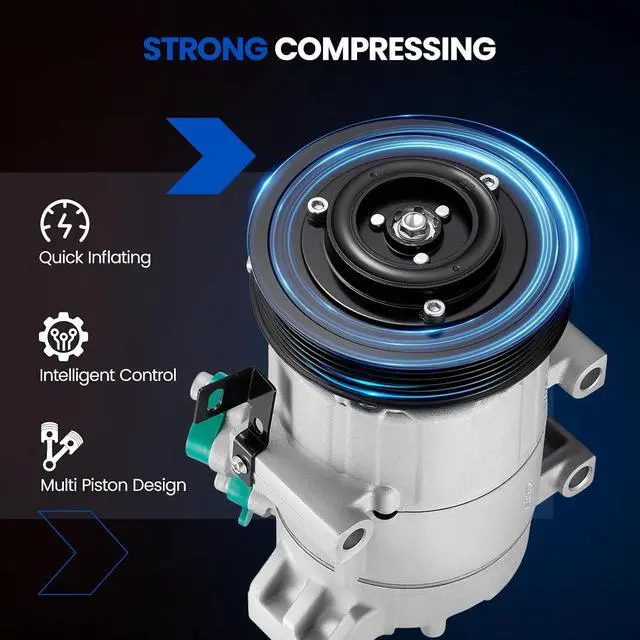 Alt view image 5 of 7 - 168306 Air Conditioning A/C Compressor with Clutch Compatible with Hyundai Elantra 2017, Compatible with Kia Forte Koup 2014-2017, for Forte5 14-16, for Soul 2014-2019, 1.6L L4 GAS