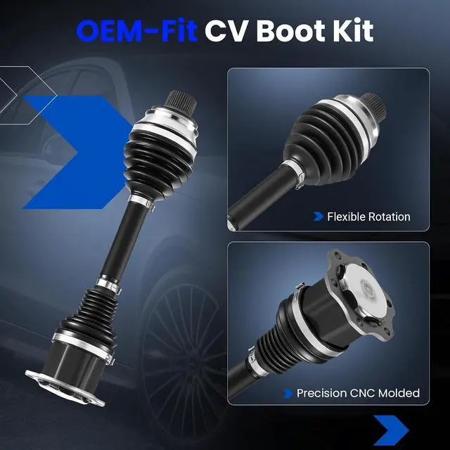 Alt view image 4 of 7 - CV Axle Joint Kit Compatible with Audi A4 Quattro / A5 Quattro/Allroad (2013-2016), 2.0L L4, for NCV23033, 8K0407271AF, 8K0407271AL, 8K0407451JX, 8K0407451V, 8K0407451X Replacement