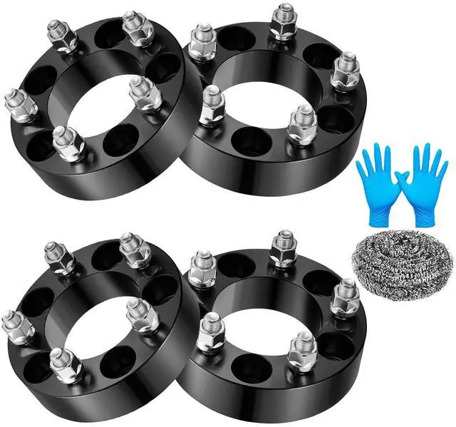 Main image of 1.5 inch 5x4.5 Wheel Spacers Compatible with Ford Edge Explorer Galaxie Mustang, Compatible with Jeep Wrangler, 82.5mm Center Bore & 1/2x20 Studs & 114.3mm Forged Wheel Spacer, 4PCS