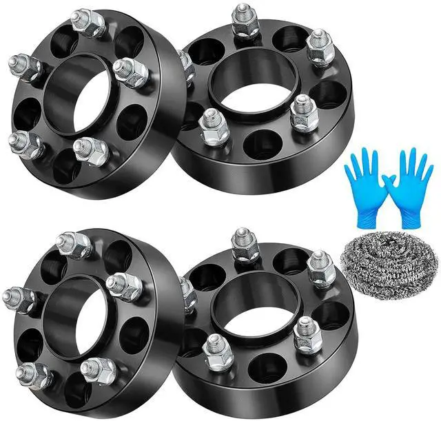 Main image of 1inch 5x114.3mm Wheel Spacers Compatible with Ford Ranger Explorer Edge Compatible with Mazda B2500,B3000,B4000,Navajo, 70.5mm Bore & 1/2x20 Studs & 5x4.5 HubCentric, 4PCS
