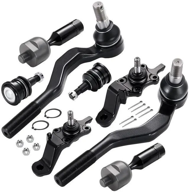 Alt view image 3 of 7 - 8-PC Steering Suspension Kits Compatible with Toyota Tacoma 1995-2004,4xBall Joint K90259 K90258 K90255,2xInner tie rod EV433,2xOuter tie rod ES3545 ES3546