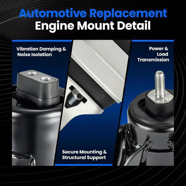 Alt view image 5 of 6 - Engine Motor and Trans Mounts Set of 3 Compatible with Hyundai Accent 2012-2014 1.6L L4, Compatible with Hyundai Veloster 2012-2016 1.6L L4, Replace for A71004 A71029 A71020