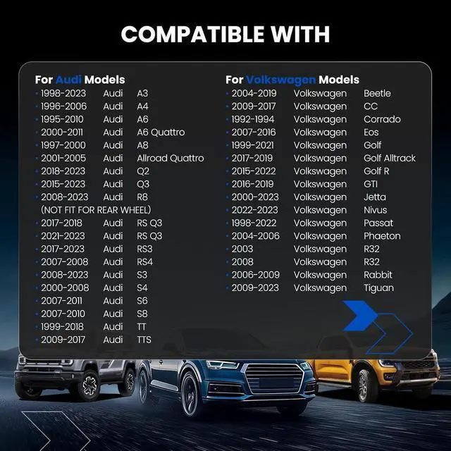 Alt view image 2 of 7 - 5x112mm or 5x100mm Wheel Spacers 15mm Compatible with Audi A3 A4 A6 A8 Q3 TT, 57.1mm Center Bore 5Lug Forged Wheel Adapters M14x1.5 Compatible with Volkswagen Atlas Golf Jetta Eos Passat, 2PCS