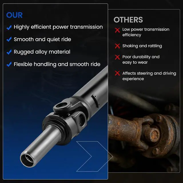 Alt view image 6 of 7 - 936-250 Rear Drive Shaft Assembly - Compatible with 1990-1993 Mazda Miata L4 1.6L All Body Styles