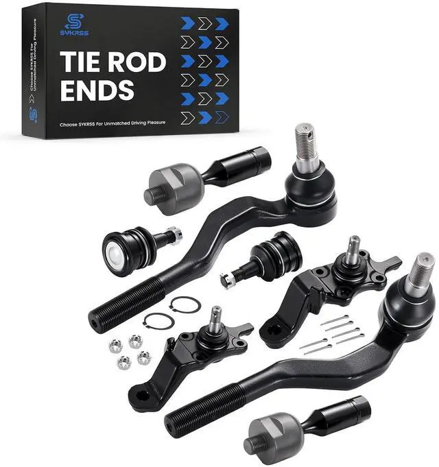 Alt view image 5 of 7 - 8-PC Steering Suspension Kits Compatible with Toyota Tacoma 1995-2004,4xBall Joint K90259 K90258 K90255,2xInner tie rod EV433,2xOuter tie rod ES3545 ES3546