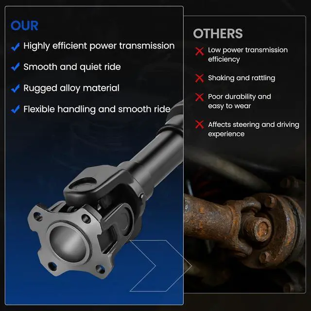 Alt view image 6 of 7 - 938-209 Front Drive Shaft Complete DriveShaft Assembly Compatible with Nissan 05-15 Armada, 05-19 Frontier, 05-12 Pathfinder, 04-15 Titan, 05-15 Xterra, Compatible with Suzuki 09-12 Equator