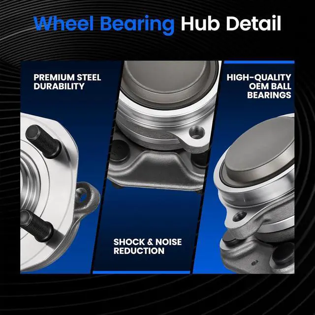 Alt view image 2 of 7 - 104412200E Rear Wheel Bearing and Hub Assembly Compatible with Tesla 3 2017-2022, Compatible with Tesla Y 2020-2021, Fits for RWD, 2 PCS