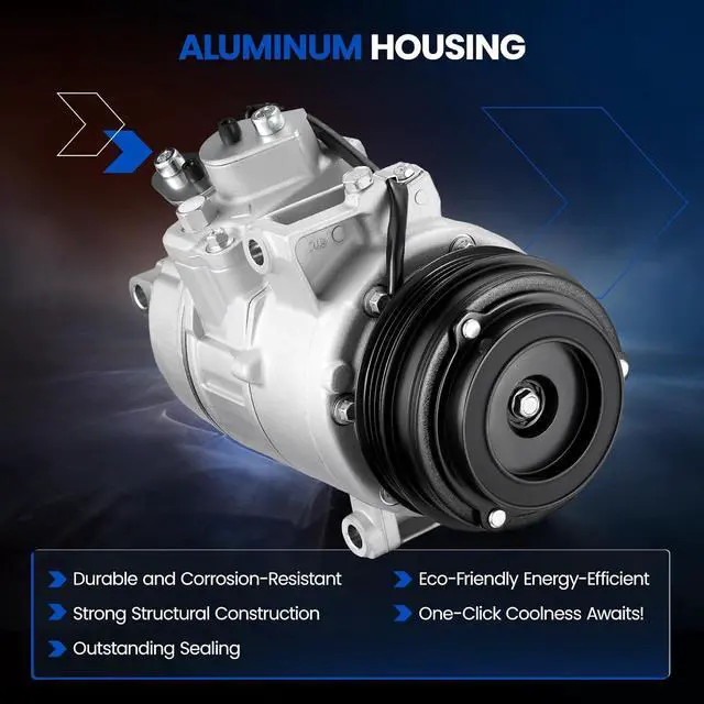Alt view image 3 of 7 - DG9Z19703C Air Conditioning A/C Compressor with Clutch Compatible with Ford Fusion 2.0L 2.5L 2013-2020, for Edge 2.0L 2016-2018, Compatible with Lincoln MKZ 2.0L 2013-2018
