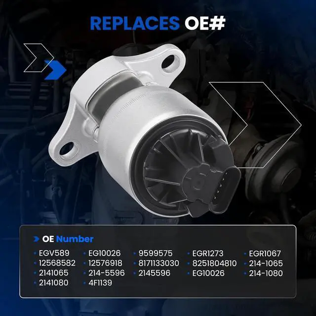 Alt view image 3 of 7 - SKYRSS EGV589 EGR Valve for GMC Sierra Chevy Silverado 5.7L V8 | Fits Express/Savana 4.6L, Fits Buick for Cadillac 3.8L-4.6L, Replaces 214-1065 & 12568582, Direct Fit, OEM Spec