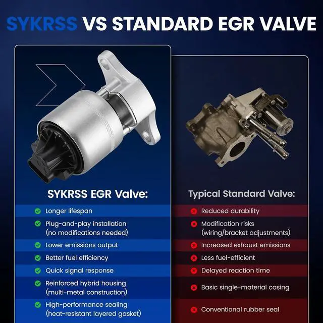 Alt view image 6 of 7 - SKYRSS EGV589 EGR Valve for GMC Sierra Chevy Silverado 5.7L V8 | Fits Express/Savana 4.6L, Fits Buick for Cadillac 3.8L-4.6L, Replaces 214-1065 & 12568582, Direct Fit, OEM Spec