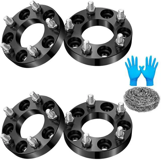Main image of 5x114.3mm to 5x120mm Wheel Spacers 1 inch Compatible with Ford Edge Explorer Flex, 73mm Center Bore & 5 Lug Forged Wheel Adapters 1/2x20 Compatible with Jeep Cherokee Liberty, 4PCS