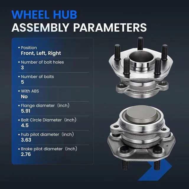 Alt view image 4 of 7 - 104412200E Rear Wheel Bearing and Hub Assembly Compatible with Tesla 3 2017-2022, Compatible with Tesla Y 2020-2021, Fits for RWD, 1 PCS