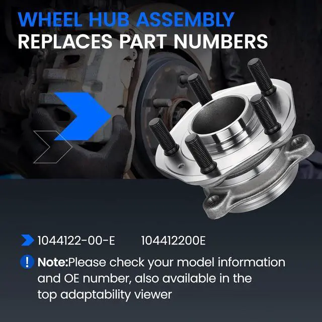 Alt view image 5 of 7 - 104412200E Rear Wheel Bearing and Hub Assembly Compatible with Tesla 3 2017-2022, Compatible with Tesla Y 2020-2021, Fits for RWD, 1 PCS