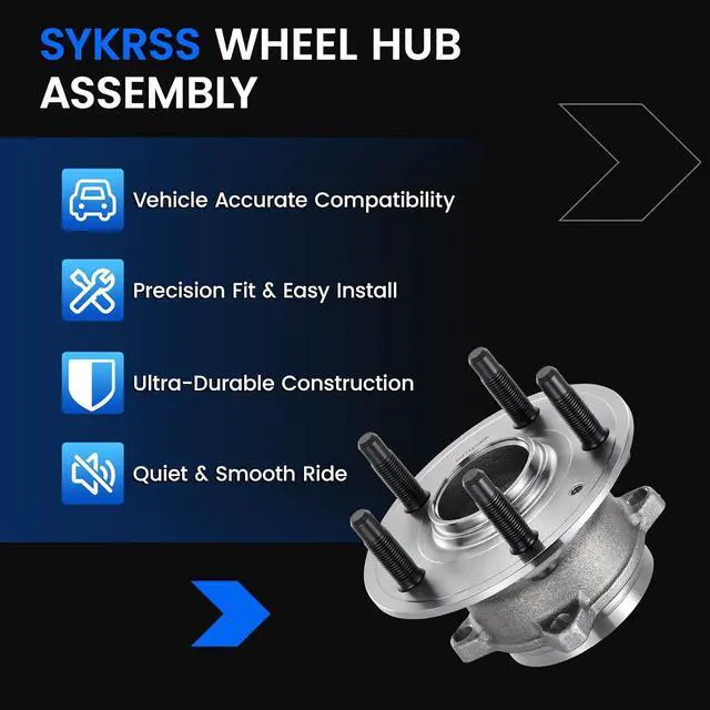 Alt view image 7 of 7 - 102712100A Front/Rear Wheel Bearing and Hub Assembly Compatible with Tesla S 2012-2018, 2 PCS