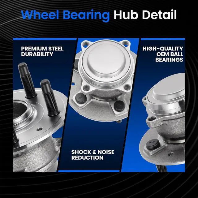 Alt view image 2 of 7 - 102712100A Front/Rear Wheel Bearing and Hub Assembly Compatible with Tesla S 2012-2018, 2 PCS
