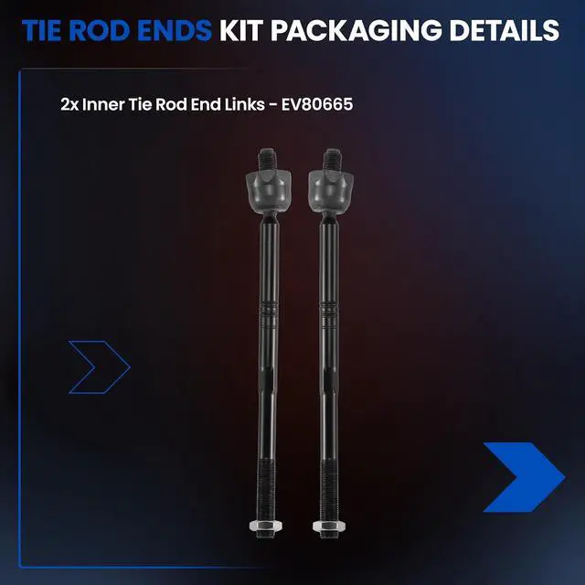Alt view image 4 of 7 - 2PCS EV80665 Inner Tie Rod End Compatible with Volkswagen Jetta 2008-2018