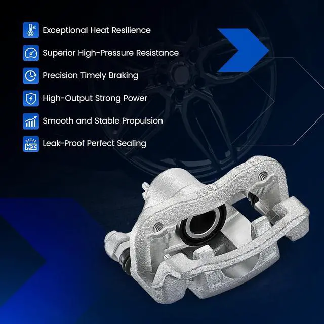 Alt view image 7 of 7 - Rear Brake Caliper Assembly Replaces for 19-B3412A 19-B3413A, Compatible with Hyundai Sonata 2008-2010 2.4L L4, GAS