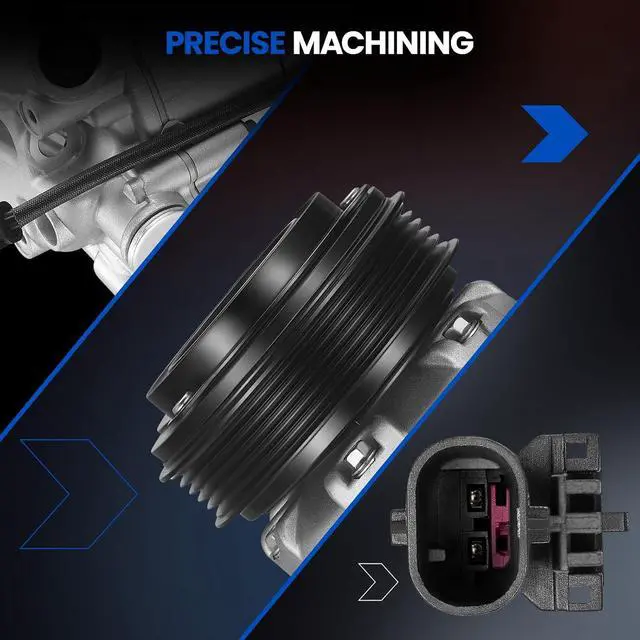 Alt view image 4 of 7 - 158271 Air Conditioning AC Compressor with Clutch Compatible with Chevrolet Cruze 2012-2019, for Cruze Limited 2016, for Cruze NG 2016, L4 1.4L