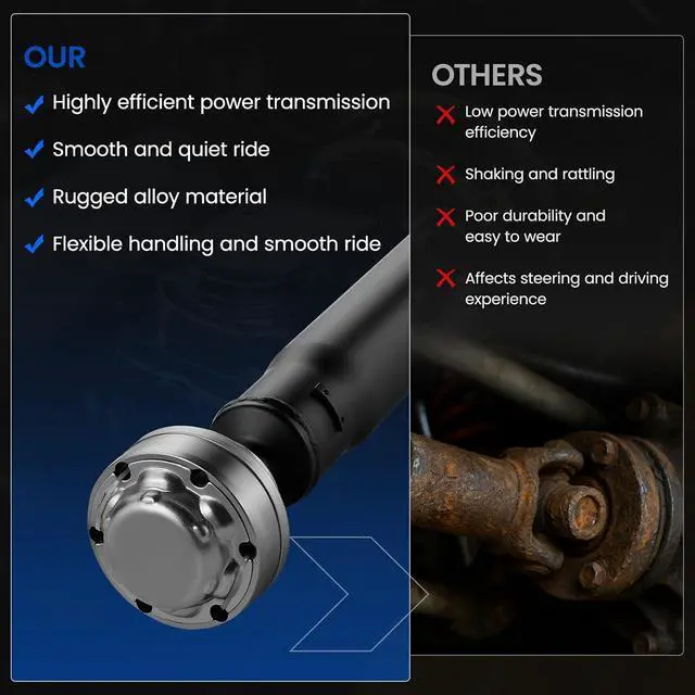 Alt view image 6 of 7 - 986-220 Rear Drive Shaft Complete DriveShaft Assembly Compatible with Dodge 2015-2019 Challenger V8 5.7L 6.4L RWD Automatic Trans