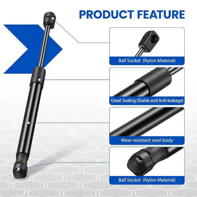 Alt view image 4 of 7 - 4420 12 inch 30Lb/133N Gas Struts Shock Gas Spring Lift Support for Cabinets Bed Bench Lids Basement Door Sliding Window Storage Bed Tonneau Covers Camper Shells ToolBoxes,2 Pcs Set