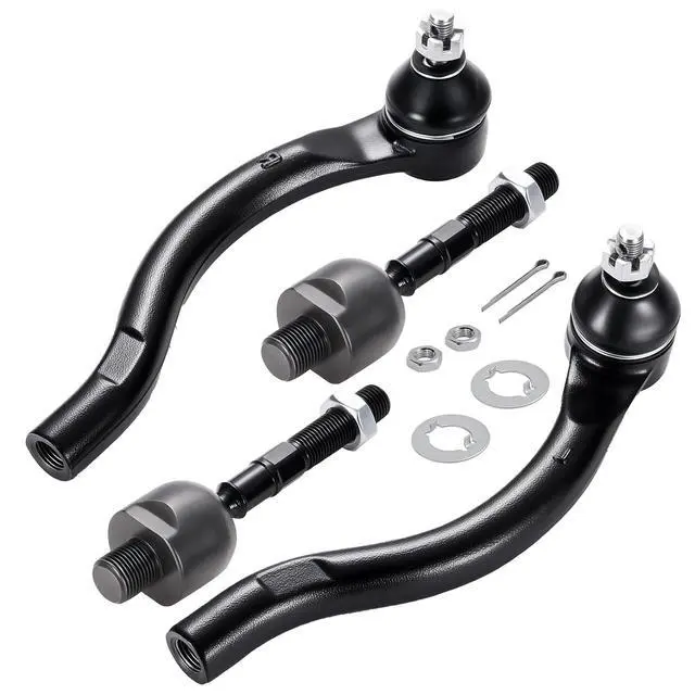 Alt view image 3 of 7 - 4-PC Tie Rod Ends Kits Compatible with Honda Accord 2003-2007,2xInner EV80210,2xOuter ES80287 Outer ES80288