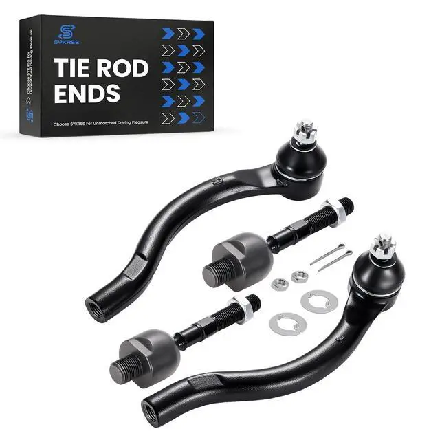 Alt view image 5 of 7 - 4-PC Tie Rod Ends Kits Compatible with Honda Accord 2003-2007,2xInner EV80210,2xOuter ES80287 Outer ES80288