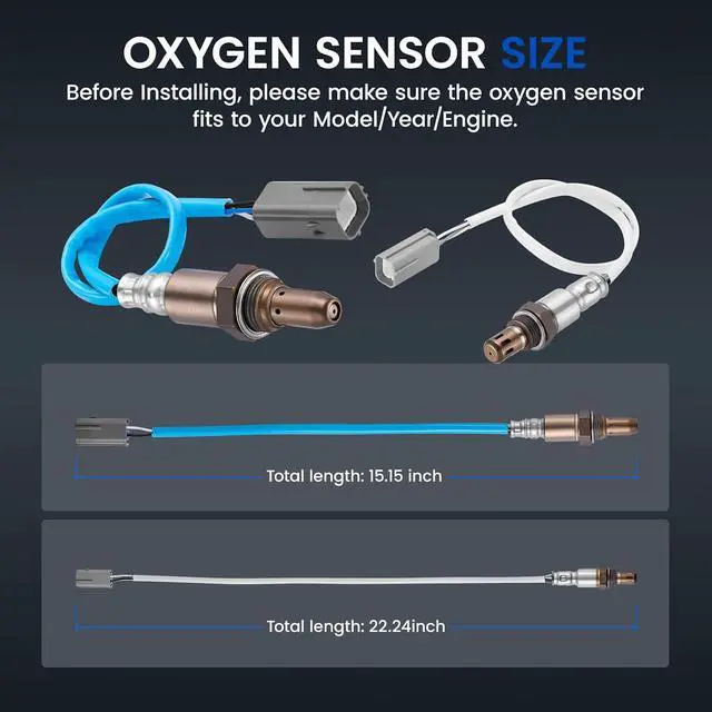Alt view image 3 of 7 - Oxygen O2 Sensor 234-9036 Upstream & 234-4382 Downstream Compatible with Nissan Altima Rogue 10-13 2.5L L4; Compatible with Nissan Rogue Select 14-15, Oxygen Sensor for 1821382Z50, 2PCS