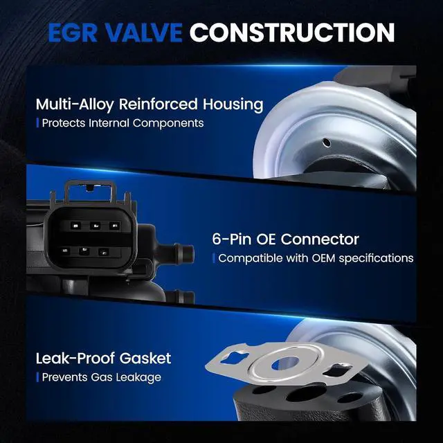 Alt view image 2 of 7 - SKYRSS EGV1042 EGR Valve for Ford Crown Victoria 4.6L V8 03-11 | Fits Lincoln Town Car & Grand Marquis, Replaces 5W7Z-9D475-AA & EGR2107, Fits Crown Victoria 4.6L