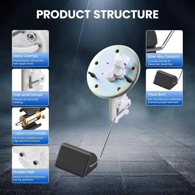 Alt view image 5 of 7 - P76860T Fuel Pump Module Assembly Compatible with Toyota RAV4 2013-2018 2.5L L4, Sport Utility 4-Door, Gas, Replaces FG306A, FL0429