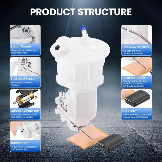 Alt view image 4 of 7 - 31110-1G000 Fuel Pump Module Assembly Compatible with Hyundai Accent 2006-2011 1.6L, Compatible with Kia Rio Rio5 2006-2011 1.6L L4