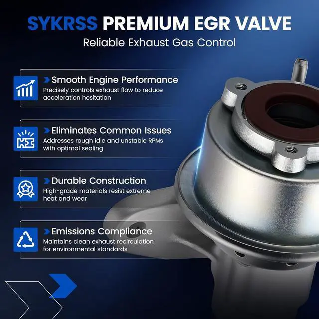 Alt view image 4 of 6 - SKYRSS 911-432 EGR Valve for Ford F150 F250 5.0L 5.8L V8 82-96 | Fits Bronco & Econoline 4.9L-7.5L, Fits F-150/250 5.0L-5.8, Replaces E8PE-9H473-BA & EGR254