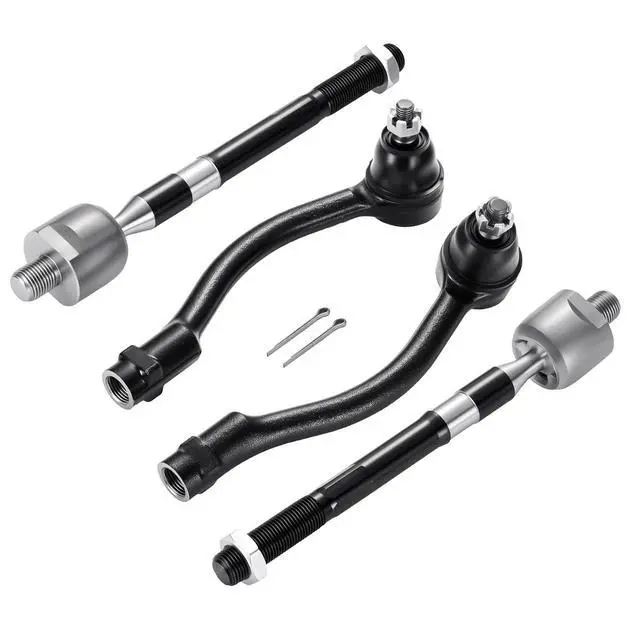 Alt view image 3 of 7 - 4PCS ES80113 ES80113 EV80090 Inner and Outer Tie Rod End kit Compatible with Hyundai Accent 2012-2017