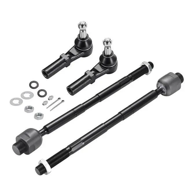 Alt view image 3 of 7 - 4-PC Tie Rod Ends Kits Compatible with Dodge Ram1500 2002-2005,2xInner tie rod EV407,2xOuter tie rod ES3538