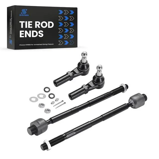 Alt view image 5 of 7 - 4-PC Tie Rod Ends Kits Compatible with Dodge Ram1500 2002-2005,2xInner tie rod EV407,2xOuter tie rod ES3538
