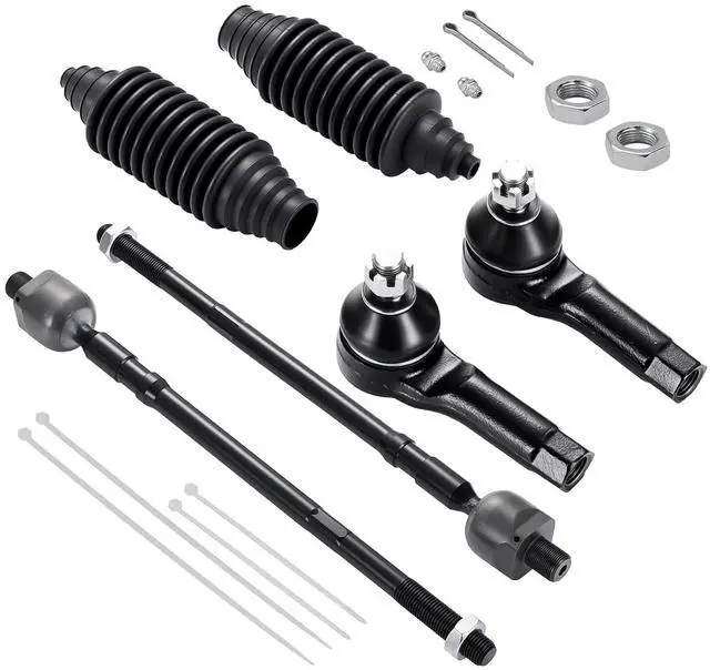 Main image of 6-PC Tie Rod Ends Kits Compatible with Nissan Altima 2002-2006,2xInner EV427,2xOuter ES3438 ES3407,2xdust cover