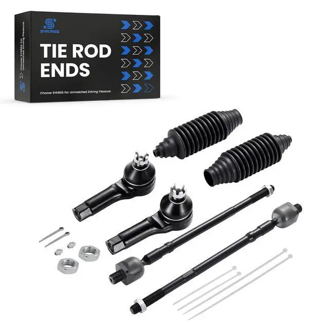 Alt view image 5 of 7 - 6-PC Tie Rod Ends Kits Compatible with Nissan Altima 2002-2006,2xInner EV427,2xOuter ES3438 ES3407,2xdust cover