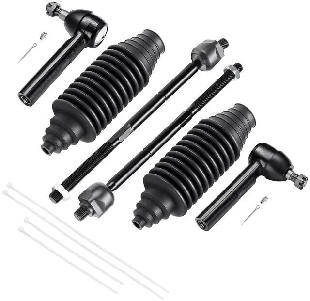 Main image of 6-PC Tie Rod Ends Kits Compatible with Dodge Neon 2000-2005,2xInner tie rod EV404,2xOuter tie rod ES3173,2xdust cover