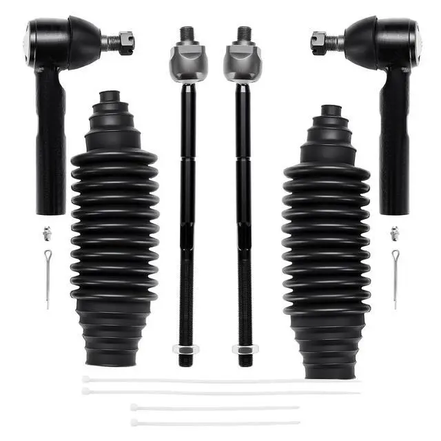 Alt view image 3 of 7 - 6-PC Tie Rod Ends Kits Compatible with Dodge Neon 2000-2005,2xInner tie rod EV404,2xOuter tie rod ES3173,2xdust cover