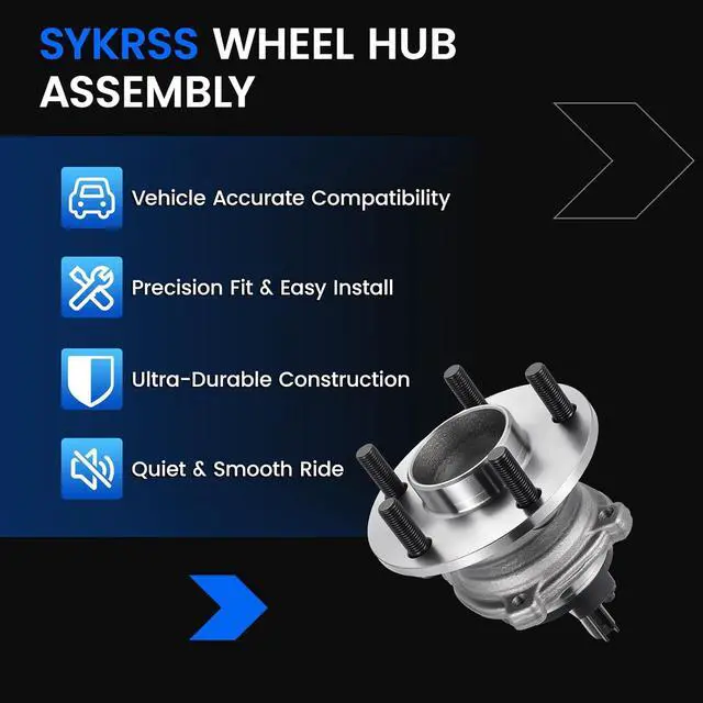 Alt view image 7 of 7 - 512411 Rear Wheel Bearing and Hub Assembly 1PCS | Compatible with Volvo C30 C70 2007-2013, for S40 V50 2005-2011