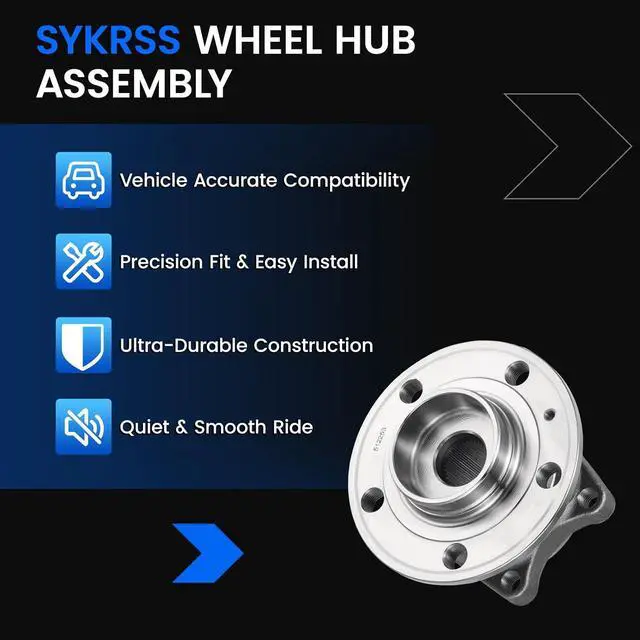 Alt view image 7 of 7 - 512253 Rear Wheel Bearing and Hub Assembly Compatible with Volvo S60 2.3L 2.4L, S80 2.5L 2.9L, V70 2.3L 2.4L 2.5L, Fits for AWD, 1 PCS